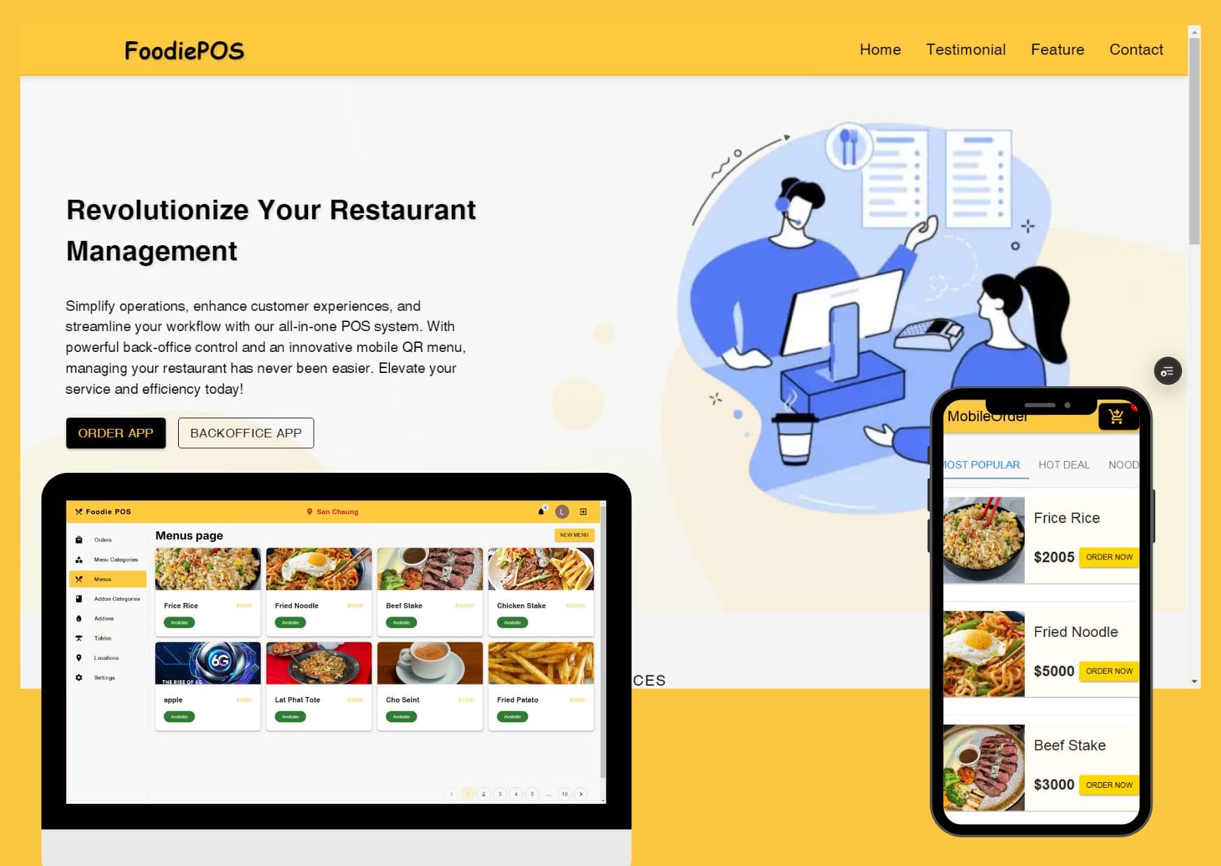 Restaurant POS system